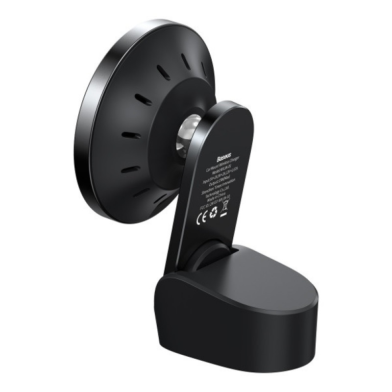 Автоутримувач із бездротовою зарядкою Baseus Big Energy 15W Black