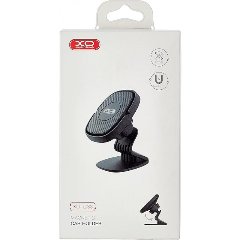 Автоутримувач XO C33 Magnetic Car Holder Black