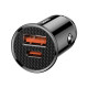 Зарядний пристрій Baseus Circular Plastic PD3.0 QC 4.0+30W USB+Type-C Black
