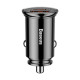 Зарядний пристрій Baseus Circular Plastic PD3.0 QC 4.0+30W USB+Type-C Black