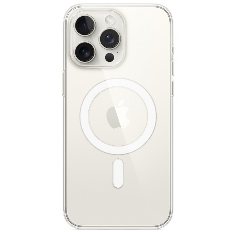 Чехол Silicone Clear Case with MagSafe iPhone 15 Pro Transparent