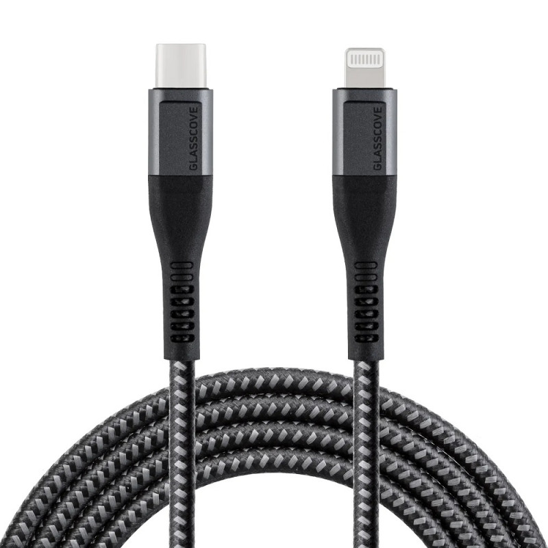 Кабель Glasscove SOLID Type-C - Lightning MFi 27w 1m GS-02CL