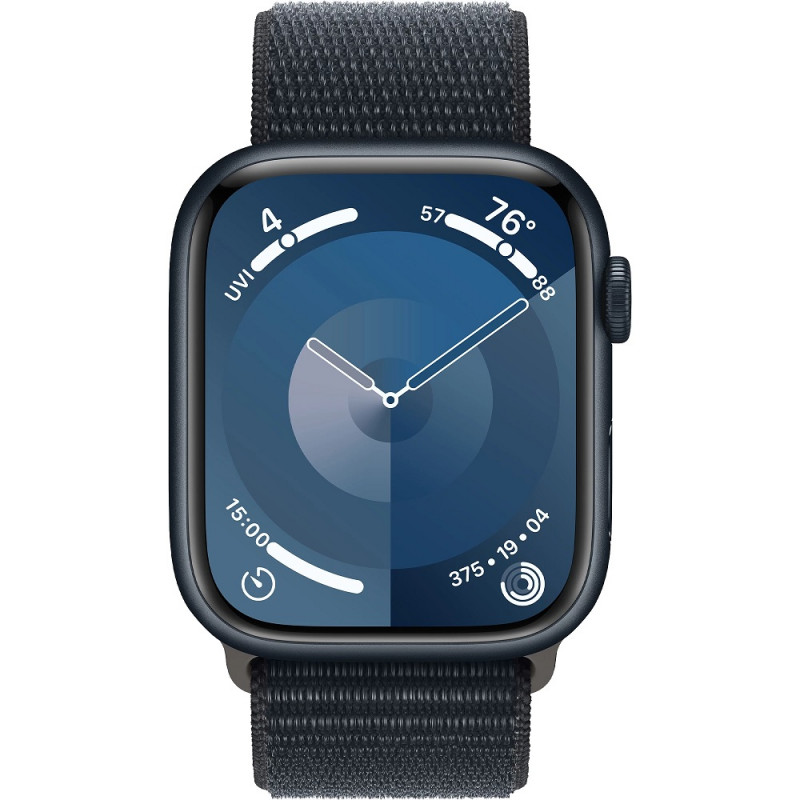 Apple Watch Series 9 GPS 41mm Midnight Aluminium with Midnight Sport Band M/L (MR8X3)