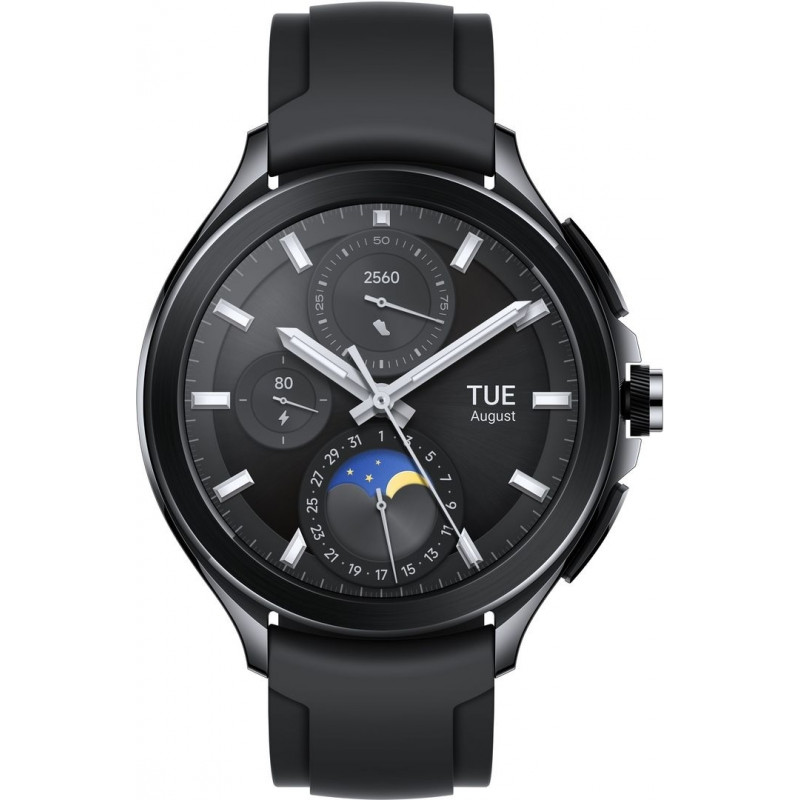 Смарт-годинник Xiaomi Watch 2 Pro Bluetooth Black Case with Black Fluororubber Strap (BHR7211GL)