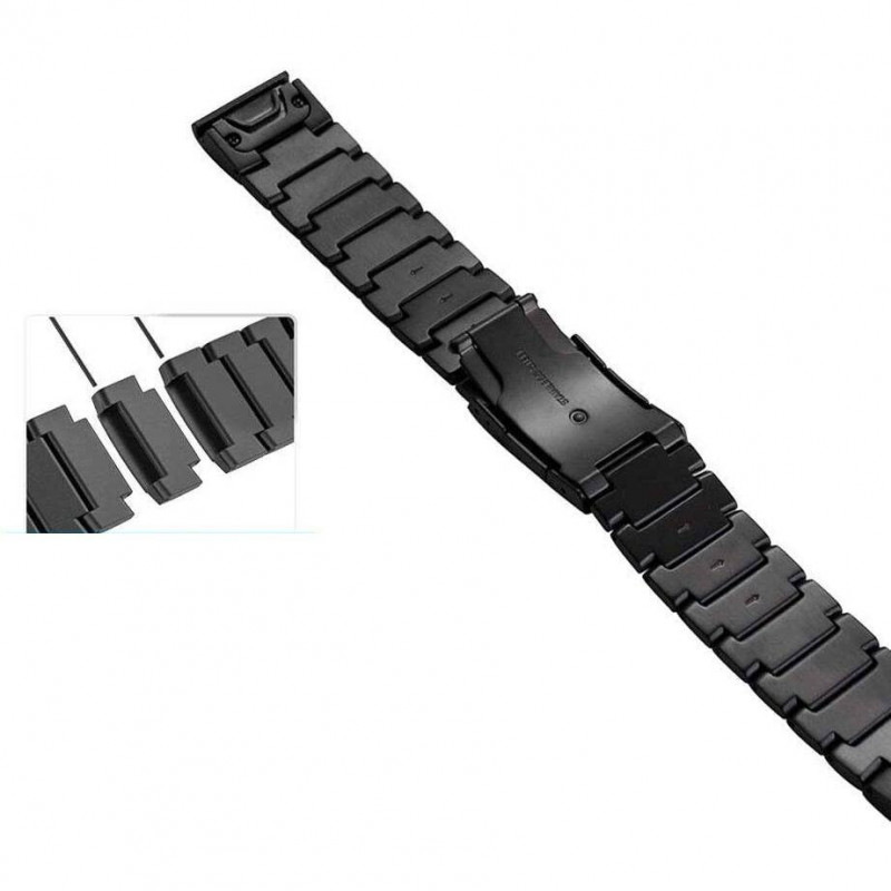 Ремінець Tech-Protect SteelBand для Garmin Fenix 3 | 5X | 3HR | 5X Plus | 6X | 6X Pro | 7X Black (5906735412581)