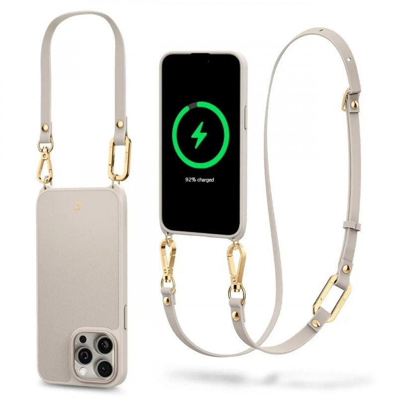 Чохол Spigen Cyrill Classic Charm для Apple iPhone 15 Pro with MagSafe Cream (ACS06774)