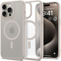 Чохол Spigen Ultra Hybrid для Apple iPhone 15 Pro Max з MagSafe Frost Natural Titanium (ACS07210)