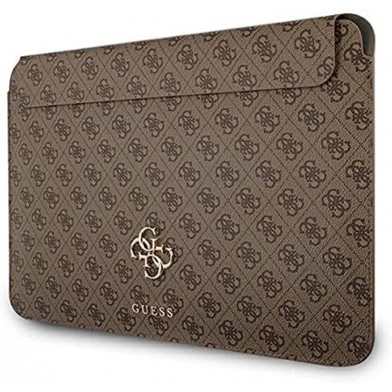 Чехол Guess 4G Metal Gold Logo для MacBook 13" Brown (GUCS13G4GFBR)