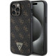Чехол Guess 4G Triangle Metal Logo для iPhone 14 Pro Black (GUHCP14LPG4GPK)