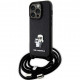 Чохол Karl Lagerfeld Crossbody Saffiano Metal Pin Karl &amp; Choupette для iPhone 14 Pro Max Black (KLHCP14XSAKCPSK)
