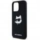 Чохол Karl Lagerfeld Silicone Choupette Head для iPhone 15 Pro Max Black with MagSafe (KLHMP15XSCHPPLK)