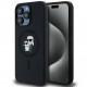 Чохол Karl Lagerfeld Silicone Karl &amp; Choupette Ring для iPhone 15 Pro Max Black with MagSafe (KLHMP15XSCMKCRHK)