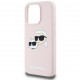 Чохол Karl Lagerfeld Silicone Karl &amp; Choupette Head для iPhone 15 Pro Max Pink with MagSafe (KLHMP15XSKCHPPLP)