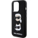 Чохол Karl Lagerfeld Silicone Karl &amp; Choupette Head для iPhone 15 Pro Black (KLHCP15LSDHKCNK)