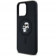 Чохол Karl Lagerfeld Silicone Karl &amp; Choupette Ring для iPhone 15|14|13 Black with MagSafe (KLHMP15SSCMKCRHK)