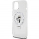 Чохол Karl Lagerfeld Ring Stand Karl &amp; Choupettte для iPhone 15|14|13 White with MagSafe (KLHMP14SHMRSKCH)