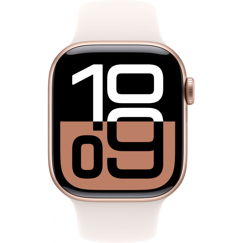 Смарт-годинник Apple Watch Series 10 GPS 42mm Rose Gold Aluminium Case with Light Blush Sport Band - S/M (MWWH3QH/A)
