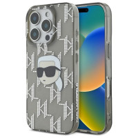 Чохол Karl Lagerfeld IML Karl Head &amp; Monogram для iPhone 16 Pro Max Black (KLHCP16XHKLPKHK)