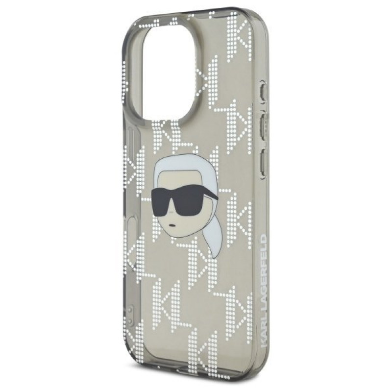 Чохол Karl Lagerfeld IML Karl Head &amp; Monogram для iPhone 16 Pro Max Black (KLHCP16XHKLPKHK)
