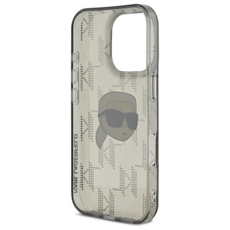 Чохол Karl Lagerfeld IML Karl Head &amp; Monogram для iPhone 16 Pro Max Black (KLHCP16XHKLPKHK)