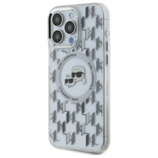 Чохол Karl Lagerfeld IML Monogram Karl &amp; Choupette Head для iPhone 16 Pro Max Transparent with MagSafe (KLHMP16XHMCKMHT)