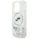 Чохол Karl Lagerfeld Liquid Glitter Karl &amp; Choupette Head для iPhone 16 Pro Transparent with MagSafe (KLHMP16LLGKCSGH)