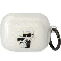 Чехол Karl Lagerfeld Gliter Karl & Choupette для AirPods 3 Transparent (KLA3HNKCTGT)