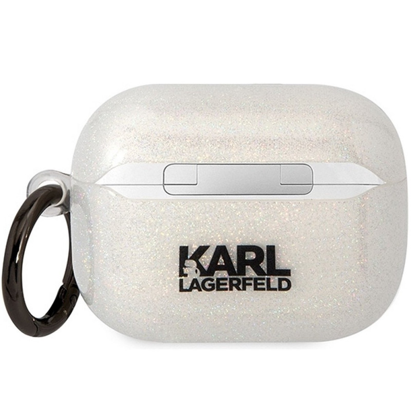 Чохол Karl Lagerfeld Gliter Karl &amp; Choupette для AirPods 2 Transparent (KLAP2HNKCTGT)