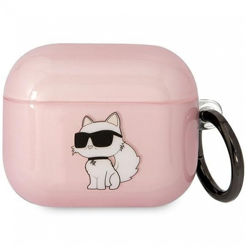 Чохол Karl Lagerfeld Ikonik Choupette для AirPods Pro 2 Pink (KLAP2HNCHTCP)