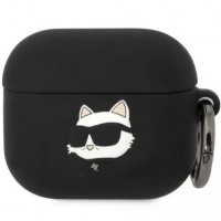 Чехол Karl Lagerfeld Silicone Choupette Head 3D для AirPods 3 Black (KLA3RUNCHK)