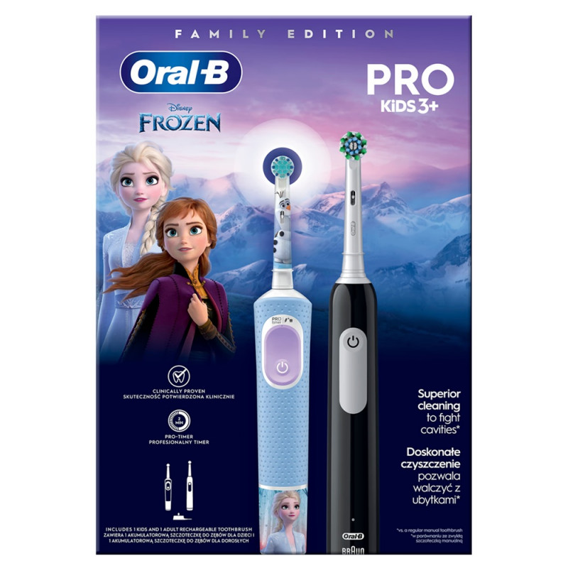 Електрична зубна щітка BRAUN Oral-B D103 Frozen (3+) + Pro 1 D305 (Family Edition)