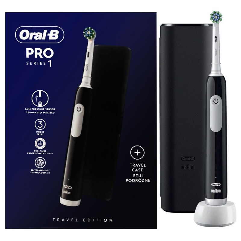 Електрична зубна щітка BRAUN Oral-B PRO1 D305.513.3X Black