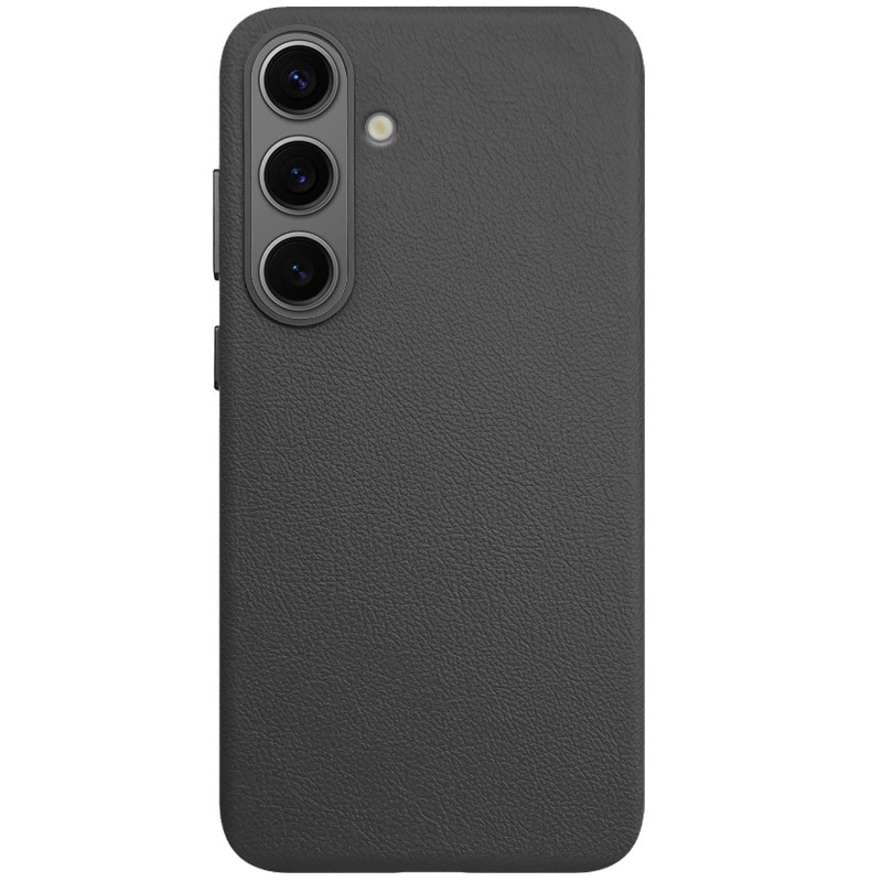 Чохол Leather Case для Samsung S25 Black (AAA)