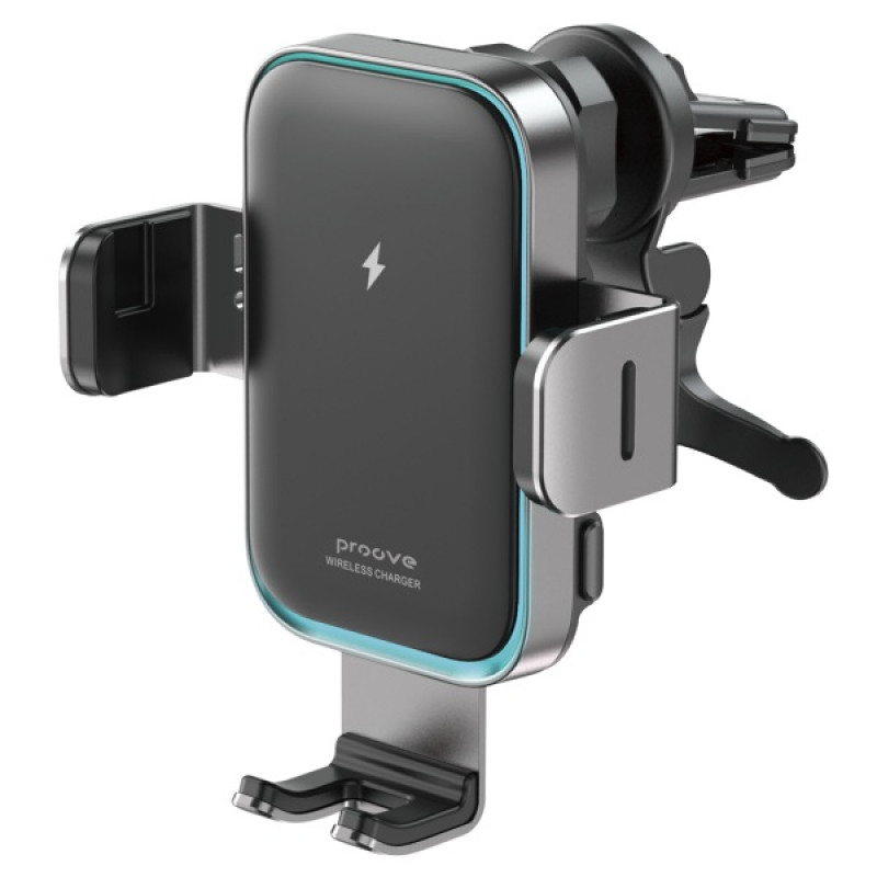 Автотримач із бездротовою зарядкою Proove Triple Clamp Pro 15W Gray (WHTP15010004)