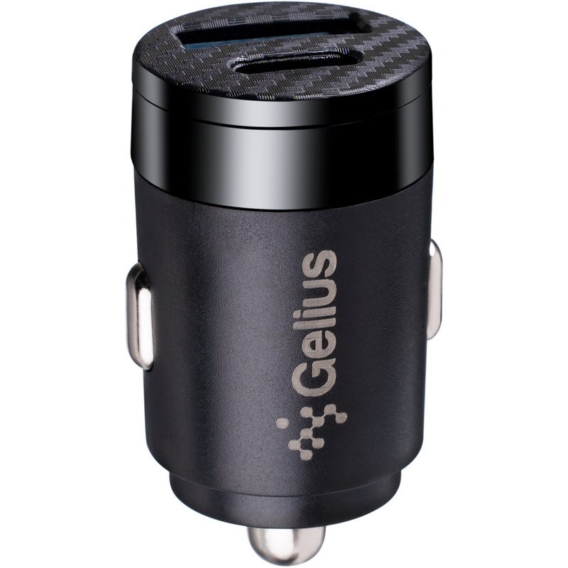 Автомобільний зарядний пристрій Gelius Inch Twix USB+Type-c 30W+Type-c/Lightning