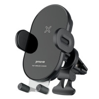 Автодержатель с беспроводной зарядкой Proove Rounded Energy 15W Black