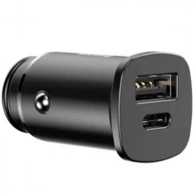 Автомобільний зарядний пристрій Baseus Square Metal PPS 30W USB+Type-C