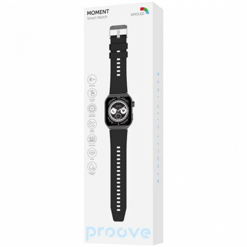 Смарт-часы Proove Moment Black (SMPR00002201)
