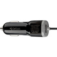Автомобильное зарядное устройство Gelius Ultra Edition USB + MicroUSB 1A Black