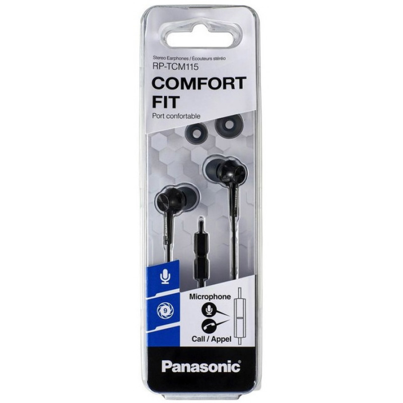 Наушники Panasonic RP-TCM115GC-K Black